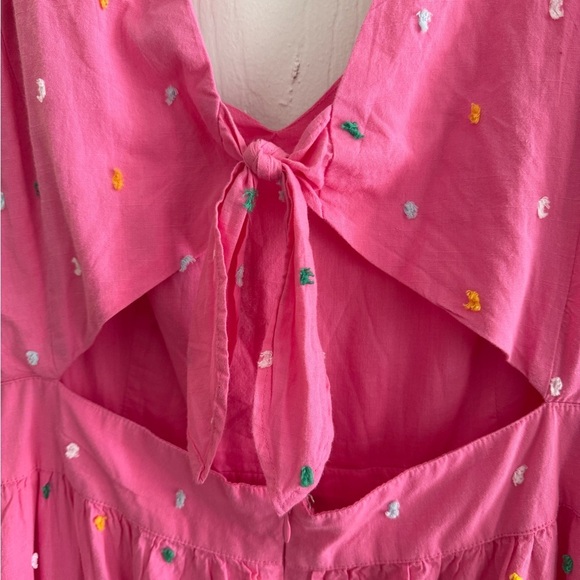 NEW NWT Belk Crown & Ivy Pink Plus Size Dress with Embroidered Details - Picture 4 of 7